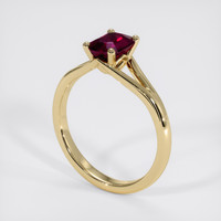 0.76 Ct. Ruby Ring, 14K Yellow Gold 2