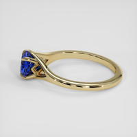 1.18 Ct. Blue Sapphire Ring, 14K Yellow Gold 4
