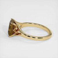 2.53 Ct. Brown Sapphire Ring, 14K Yellow Gold 4