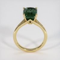 5.18 Ct. Bluish Green Sapphire Ring, 14K Yellow Gold 3