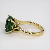 5.18 Ct. Bluish Green Sapphire Ring, 14K Yellow Gold 4