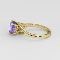 3.56 Ct. Purple Sapphire Ring, 14K Yellow Gold 4