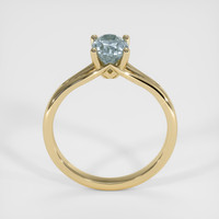 1.16 Ct. Greenish Blue Sapphire Ring, 14K Yellow Gold 3