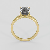 3.59 Ct. White Sapphire Ring, 14K Yellow Gold 3