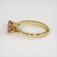1.07 Ct. Padparadscha Sapphire Ring, 14K Yellow Gold 4