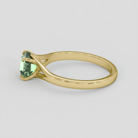 1.54 Ct. Yellowish Green Sapphire Ring, 14K Yellow Gold 4