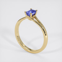 1.01 Ct. Violet Sapphire Ring, 14K Yellow Gold 2