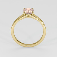 1.19 Ct. Peach Sapphire Ring, 14K Yellow Gold 3