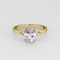 1.91 Ct. Pinkish Purple Sapphire Ring, 14K Yellow Gold 1
