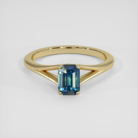 1.15 Ct. Bi Color / Parti Sapphire Ring, 14K Yellow Gold 1