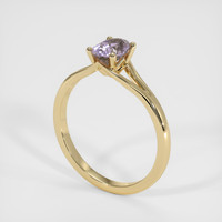 0.72 Ct. Sapphire Ring, 14K Yellow Gold 2