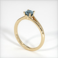 0.60 Ct. Sapphire Ring, 14K Yellow Gold 2