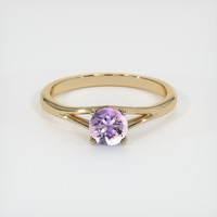 0.65 Ct. Sapphire Ring, 14K Yellow Gold 1