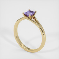 0.53 Ct. Sapphire Ring, 14K Yellow Gold 2