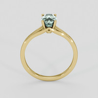 1.20 Ct. Green Sapphire Ring, 14K Yellow Gold 3