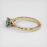 0.65 Ct. Sapphire Ring, 14K Yellow Gold 4