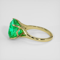 6.56 Ct. Emerald Ring, 18K Yellow Gold 4