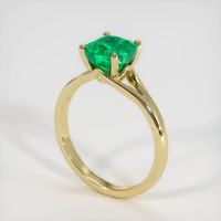 1.65 Ct. Emerald Ring, 18K Yellow Gold 2