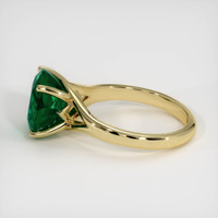 3.85 Ct. Emerald Ring, 18K Yellow Gold 4