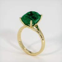 4.54 Ct. Emerald Ring, 18K Yellow Gold 2