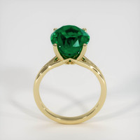 4.54 Ct. Emerald Ring, 18K Yellow Gold 3