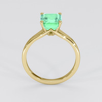 2.20 Ct. Emerald Ring, 18K Yellow Gold 3