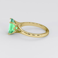 2.20 Ct. Emerald Ring, 18K Yellow Gold 4
