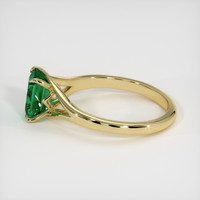 1.66 Ct. Emerald Ring, 18K Yellow Gold 4