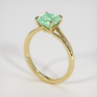 2.18 Ct. Emerald Ring, 18K Yellow Gold 2