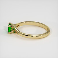 0.35 Ct. Emerald Ring, 18K Yellow Gold 4