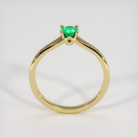 0.25 Ct. Emerald Ring, 18K Yellow Gold 3