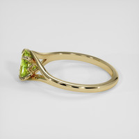 1.12 Ct. Yellowish Green Chrysoberyl Ring, 18K Yellow Gold 4