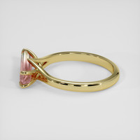 1.54 Ct. Watermelon Tourmaline Ring, 18K Yellow Gold 4