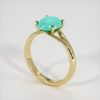 1.30 Ct. Gemstone Ring, 18K Yellow Gold 2