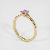0.42 Ct. Sapphire Ring, 18K Yellow Gold 2
