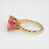 4.50 Ct. Padparadscha Sapphire Ring, 18K Yellow Gold 4