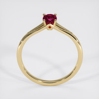 0.71 Ct. Ruby Ring, 18K Yellow Gold 3