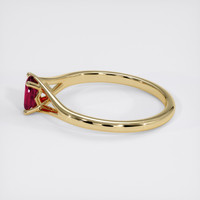 0.71 Ct. Ruby Ring, 18K Yellow Gold 4