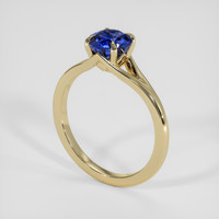 1.18 Ct. Blue Sapphire Ring, 18K Yellow Gold 2