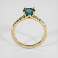 1.33 Ct. Greenish Blue Sapphire Ring, 18K Yellow Gold 3