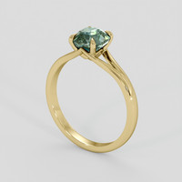 1.55 Ct. Bi Color Sapphire Ring, 18K Yellow Gold 2