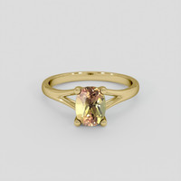 1.22 Ct. Bi Color / Parti Sapphire Ring, 18K Yellow Gold 1