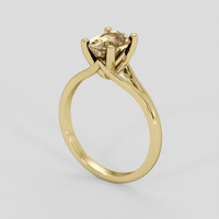 1.22 Ct. Bi Color / Parti Sapphire Ring, 18K Yellow Gold 2