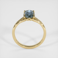 1.26 Ct. Greyish Blue Sapphire Ring, 18K Yellow Gold 3