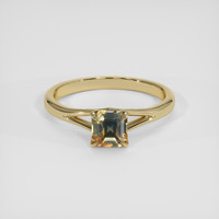 1.12 Ct. Bi Color Sapphire Ring, 18K Yellow Gold 1