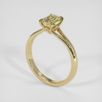 1.34 Ct. Bi Color Sapphire Ring, 18K Yellow Gold 2