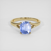 2.28 Ct. Blue Sapphire Ring, 18K Yellow Gold 1