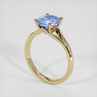 2.28 Ct. Blue Sapphire Ring, 18K Yellow Gold 2