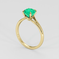 1.95 Ct. Emerald Ring, 18K Yellow Gold 2