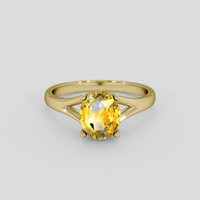 2.00 Ct. Bi Color / Parti Sapphire Ring, 18K Yellow Gold 1